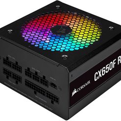 Corsair CX650F RGB 80 Plus Bronze 650 Watt Fully Modular Power Supply