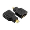 K2 Micro HDMI Male To HDMI Female Black Converter