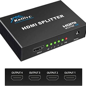 Hdmi Splitter 1 in 4 Out V1.4b Powered Hdmi Video Splitter with AC Adaptor