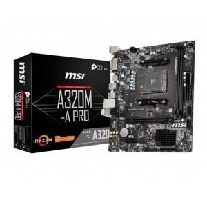 MSI A320M-A PRO MAX AM4 Micro-ATX AMD Gaming Motherboard