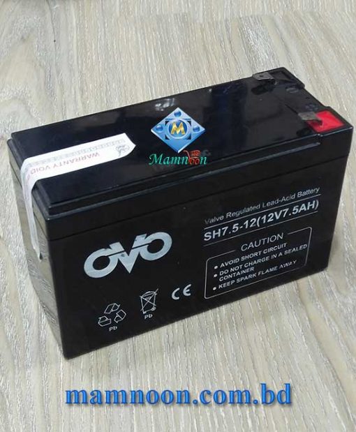 OVO UPS Battery 12V 7.5Ah