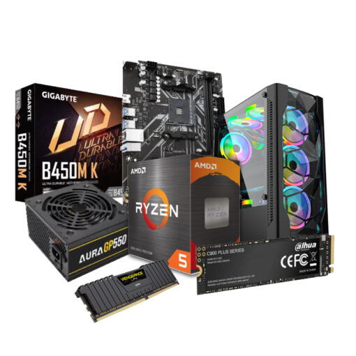 AMD Ryzen 5 5600G GIGABYTE B450M K AMD AM4 Gaming BUDGET PC