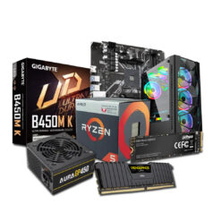 AMD Ryzen 5 5600G GIGABYTE B450M K AMD AM4 Gaming BUDGET PC