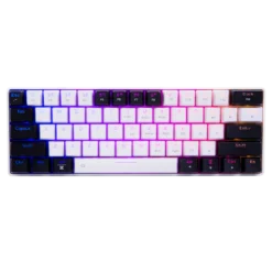 Dareu EK861S Wired RGB gaming keyboard (White on Black)