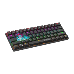 BAJEAL BK61 (60%) Wireless Wired Blue Switches RGB Mechanical Keyboard Hot Swappable