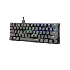 BAJEAL BK61 (60%) Wireless Wired Blue Switches RGB Mechanical Keyboard Hot Swappable