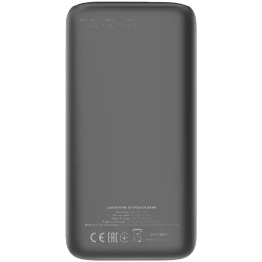 Canyon PB-301 30000mAh Power Bank With Display