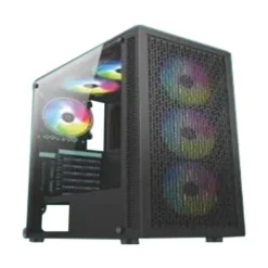 PC Power Dark Flow Mesh Elite Mid Tower ATX Gaming Case