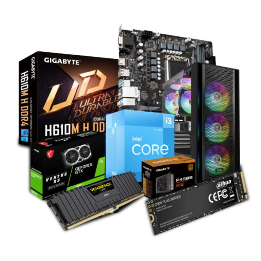 Intel Gaming PC With i3 12th Gen and Gigabyte H610M H, 512GB Nvme SSD