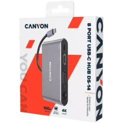 Canyon DS-14 8 port USB-C Hub 8 In 1