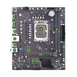 Abit H610M-K Motherboard Support Intel 12th/13th/14th gen processors