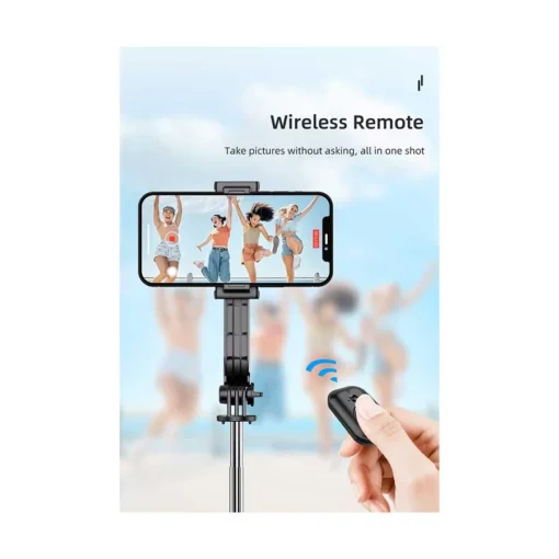 Wiwu Wi-SE001 Detachable Black Selfie Stick Tripod for Smartphones