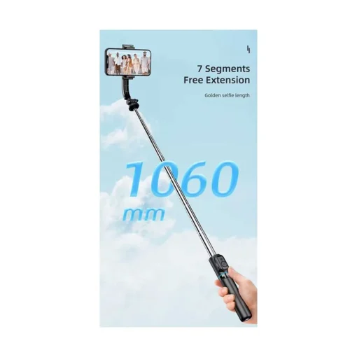 Wiwu Wi-SE001 Detachable Black Selfie Stick Tripod for Smartphones