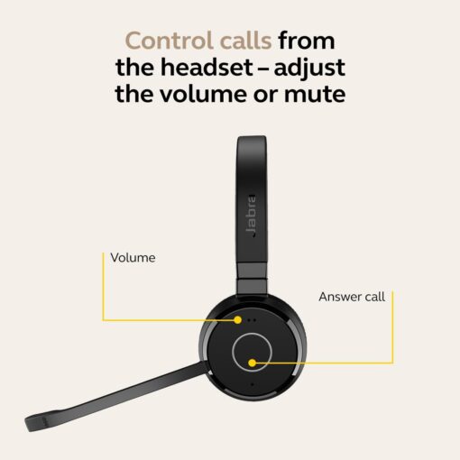 Jabra Evolve 65 TE USB-A MS Stereo Wireless Headphone